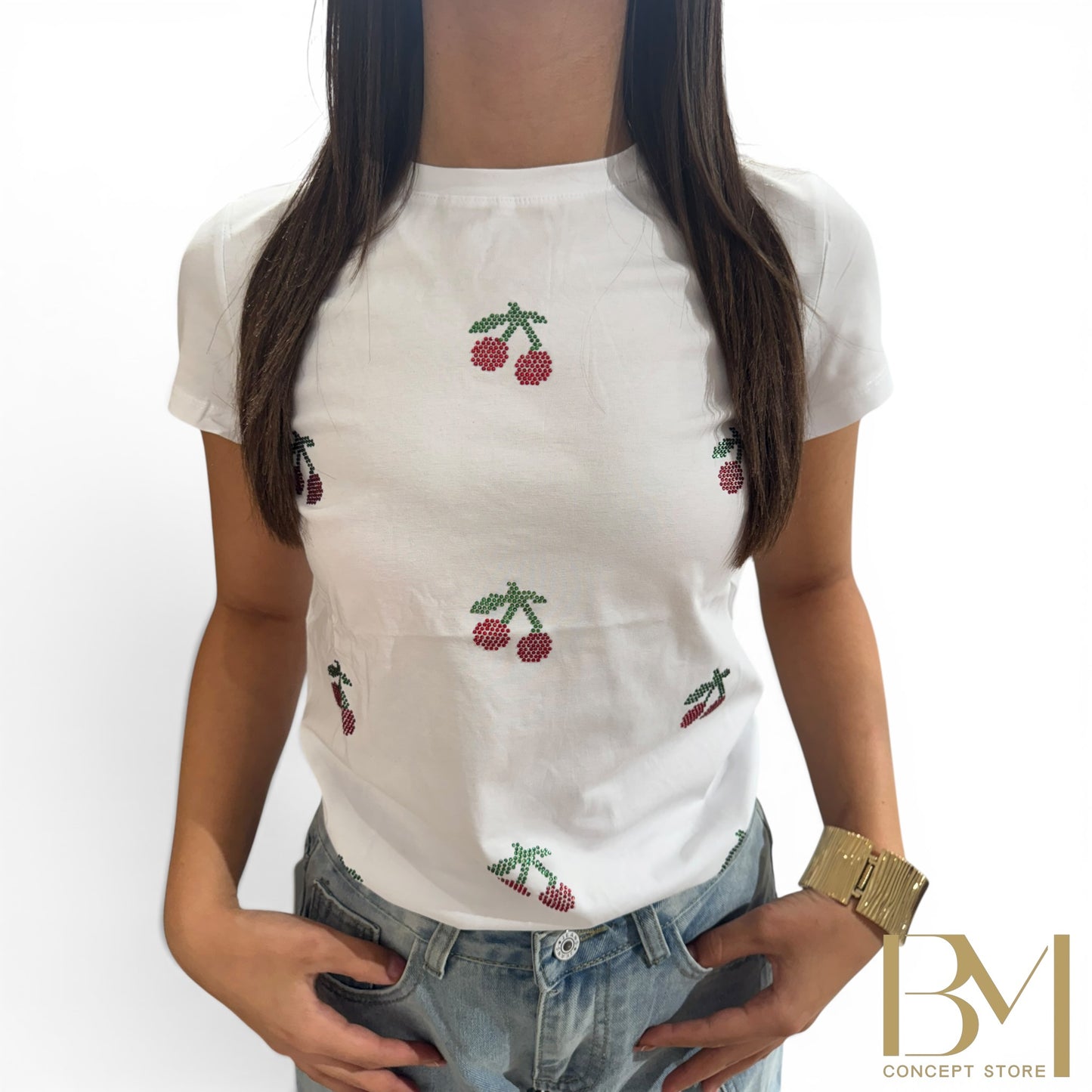T-shirt SUMMER 🍒 bianca